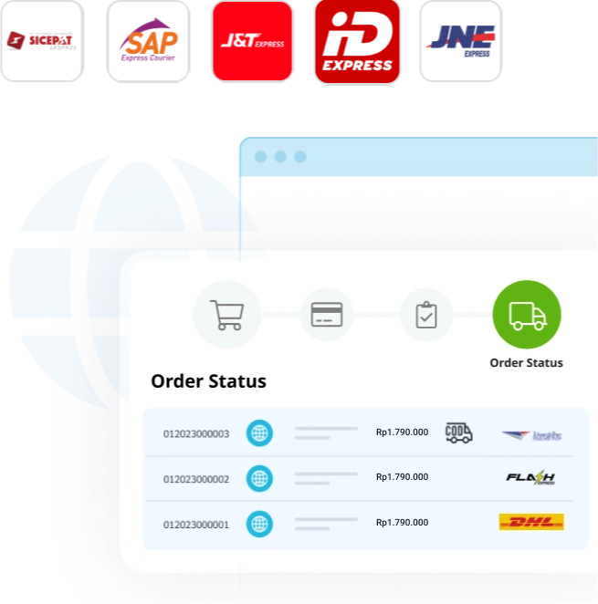 Introducing the shipping feature for online stores that build E-commerce websites, providing comprehensive shipping options on the website builder MakeWebEasy.